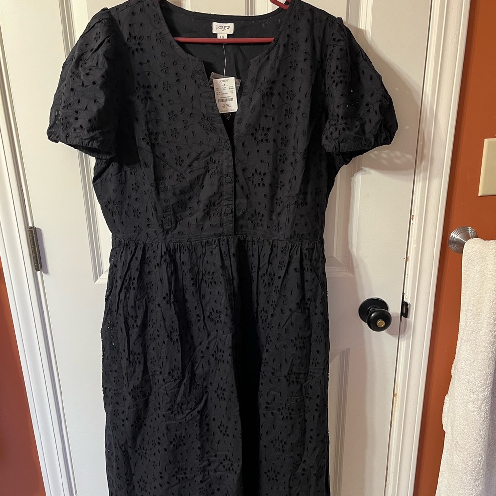 Black midi dress